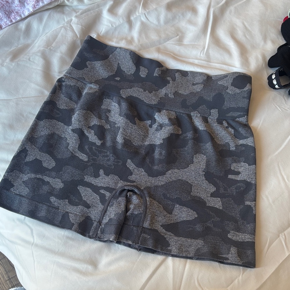 Gray Camouflage Women's Spandex